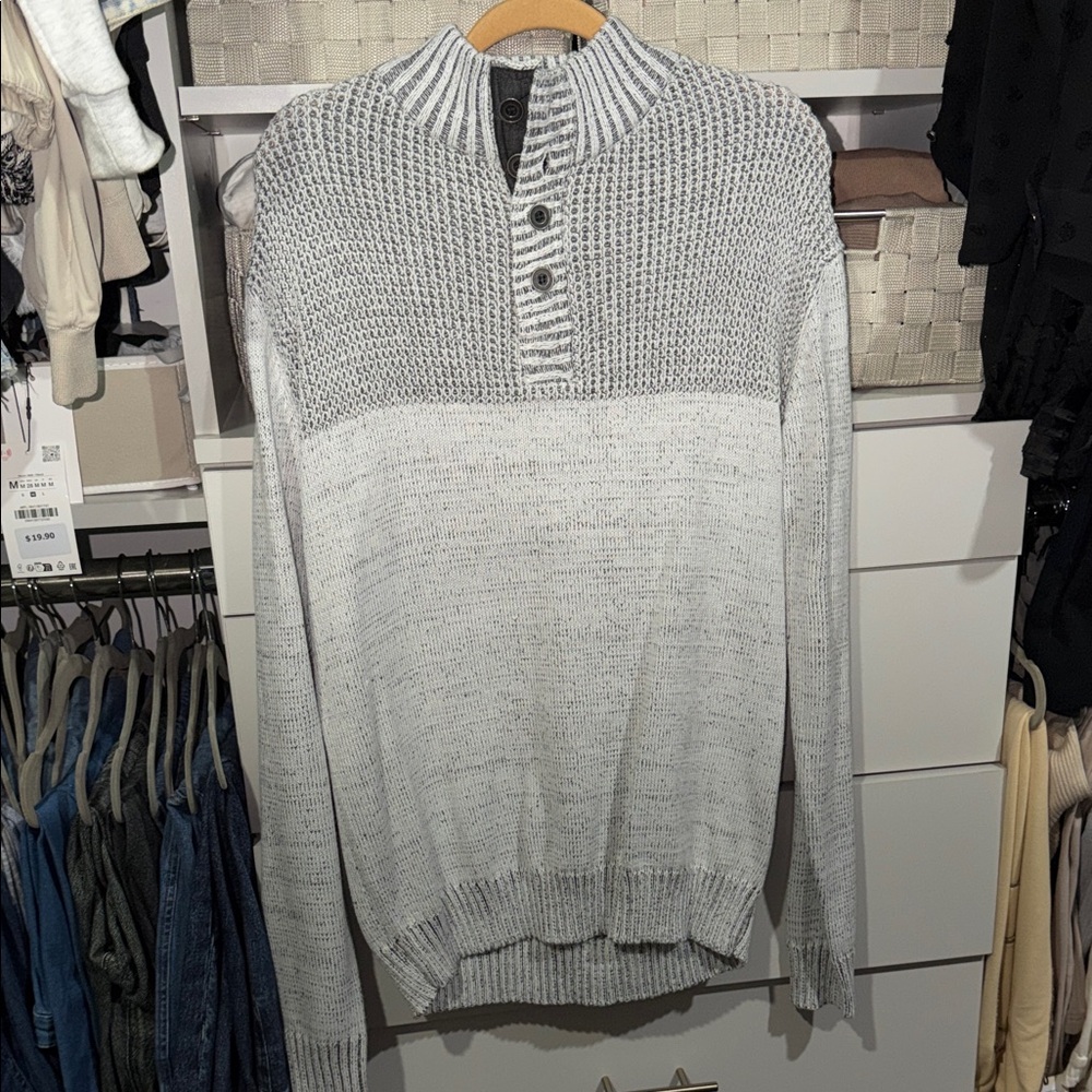 Men's Turtleneck Sweater in Gray by [Brand]